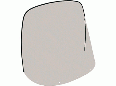 Стекло ветровое для снегохода Буран (высота 57см, толщина 3мм, МПК)