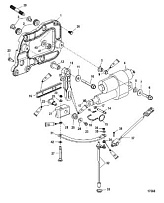 Ручка переключения передач(S/N 1B290523 и выше) 4-Х ТАКТНОГО ПЛМ MERCURY 135 Серийный номер от 0P419487 до 0P464487