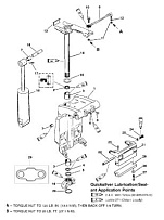 Поворотный кронштейн и рулевой рычаг 2-Х ТАКТНОГО ПЛМ MERCURY 90 Серийный номер от 9793577 до 0P016999