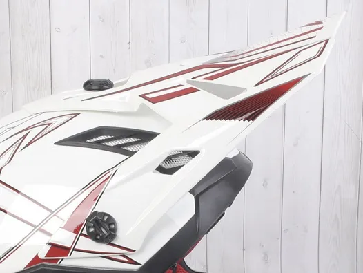 Козырек для шлема ATAKI SC-16 белый/красный глянцевый