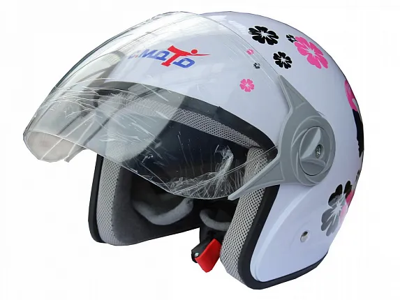 Шлем открытый со стеклом HF-212 женский 